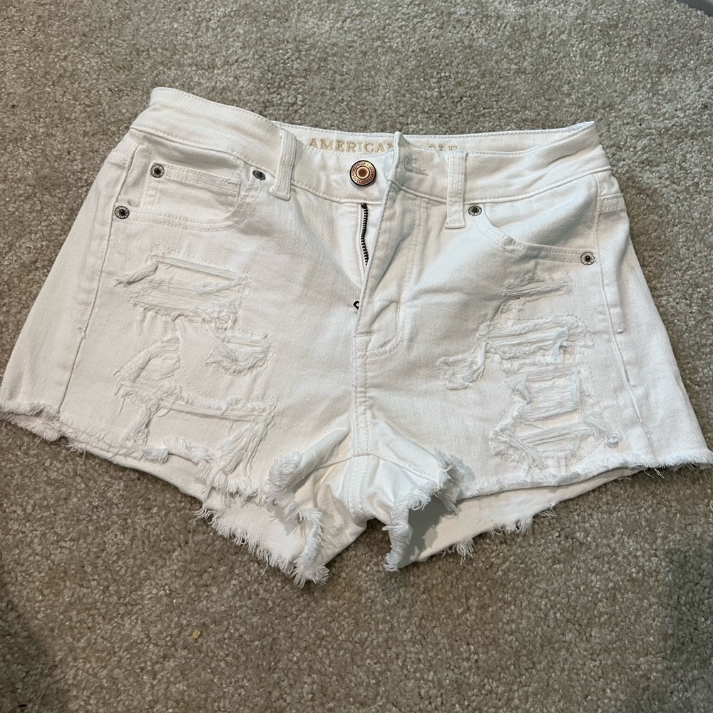 White American Eagle Stretchy Shorts